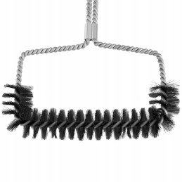 Plieninės vielos grotelių grilio šepetys, plotis 16