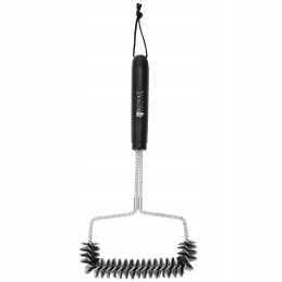 Plieninės vielos grotelių grilio šepetys, plotis 16