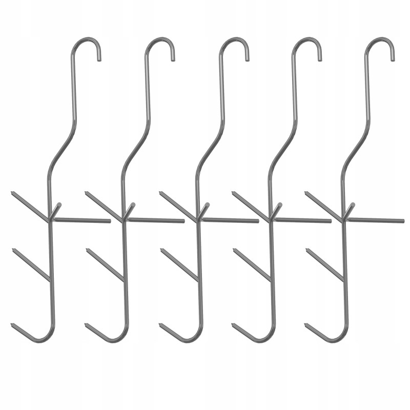 Trigubi žuvies rūkymo kabliukai, 5 vnt., biowin 311302