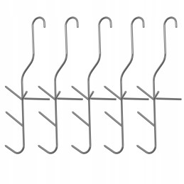 Trigubi žuvies rūkymo kabliukai, 5 vnt., biowin 311302