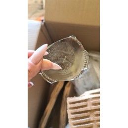 Stiklinis indas 350 ml su metaliniu dangteliu, skersmuo 82 mm