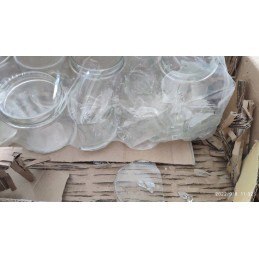 Stiklinis indas 350 ml su metaliniu dangteliu, skersmuo 82 mm