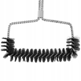 Plieninės vielos grotelių grilio šepetys, 16-5 cm pločio