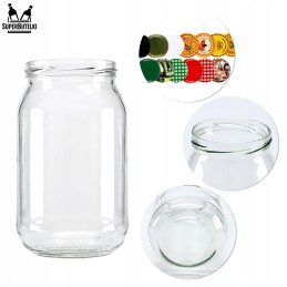 900 ml stiklinis indas su metaliniu dangteliu