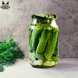 900 ml stiklinis indas su metaliniu dangteliu