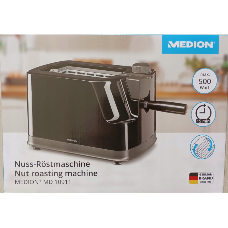 Medion elektrinis grilis riešutams kepti, 500 vatų