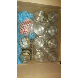 900 ml stiklinis indas su metaliniu dangteliu