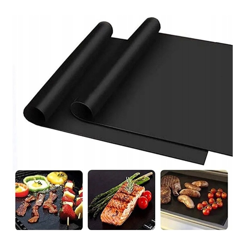 Daugkartinio naudojimo tefloninis grilio kilimėlis 40x33cm 8 vnt