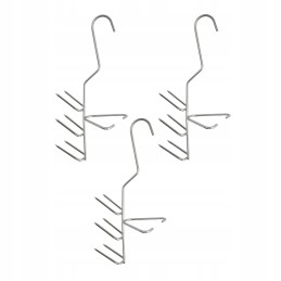 Kabliukai stambiai žuviai rūkyti, didelei muselei, 3 vnt