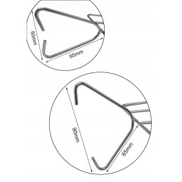 Kabliukai stambiai žuviai rūkyti, didelei muselei, 3 vnt