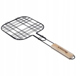 Juodos plieno grilio grotelės mėsainiams