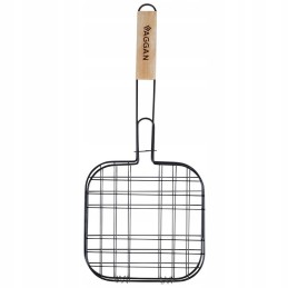 Juodos plieno grilio grotelės mėsainiams