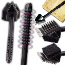 3in1 grilio valymo šepetys