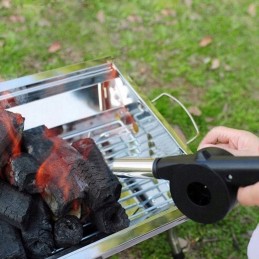 Blower for lighting the fireplace, stove, or campfire