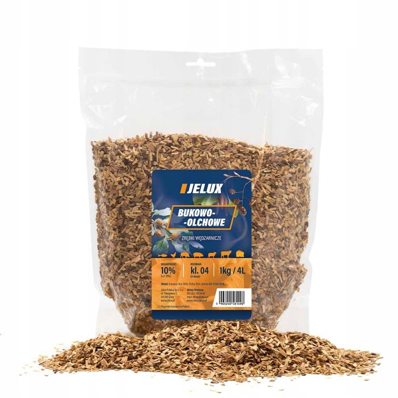 Rūkymo drožlės buko alksnio 1kg 3l medinės cl04