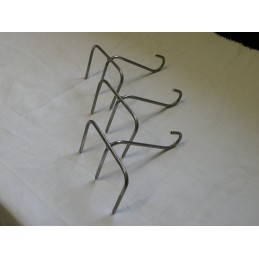 Trigubi kabliukai vištienos šoninei, ilgi 14cm, storis 5mm