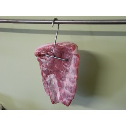 Trigubi kabliukai vištienos šoninei, ilgi 14cm, storis 5mm