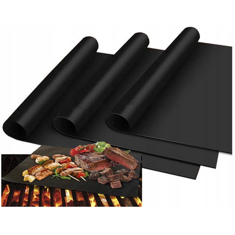 Tefloninio kilimėlio grilio kilimėlis kepimui grilio padėklas 3 vnt