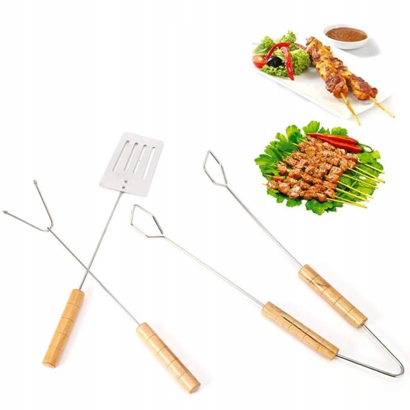 Priedai kepsninės reikmenys kepimo žnyplės mentele šakutės