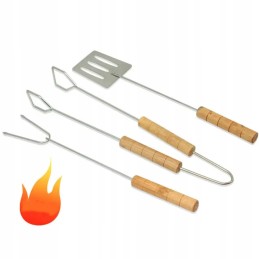 Priedai kepsninės reikmenys kepimo žnyplės mentele šakutės