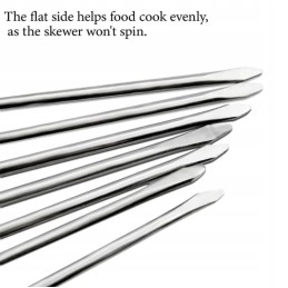 Metaliniai iešmeliai šašlykams, 8 vnt