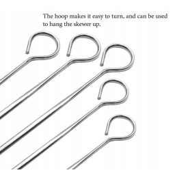 Metaliniai iešmeliai šašlykams, 8 vnt