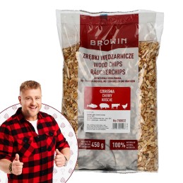 Medienos drožlės rūkymui/kepimui ant grotelių, vyšnios, 450 g, 8 klasė