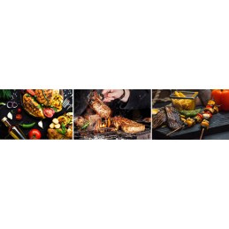 Nerūdijančio plieno grilio rinkinys, 3 vnt