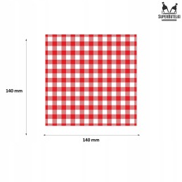 50x stiklainių kamšteliai, raudonos popierinės servetėlės