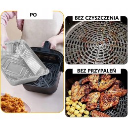 Aliuminio indas, stačiakampis grilio padėklas, maitinimo lėkštė, 21 x 15 cm