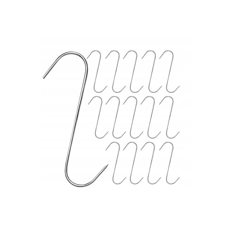 Stiprūs rūkymo kabliukai mėsai rūkyti, 15 vnt