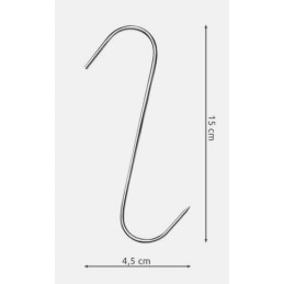 Stiprūs rūkymo kabliukai mėsai rūkyti, 15 vnt