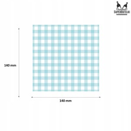 50x servetėlės stiklainiams su languotais dangteliais + virvelė