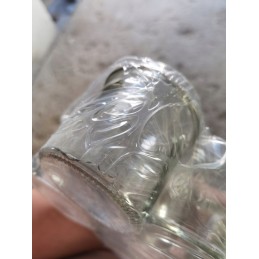 Stiklinis indas 350 ml su metaliniu dangteliu, skersmuo 82 mm