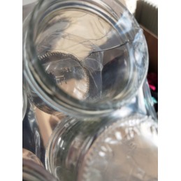 Stiklinis indas 350 ml su metaliniu dangteliu, skersmuo 82 mm