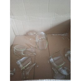 Stiklinis indas 350 ml su metaliniu dangteliu, skersmuo 82 mm