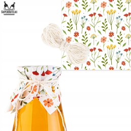 Popierinių kamštelių stiklainiams ir buteliams rinkinys, 50 vnt