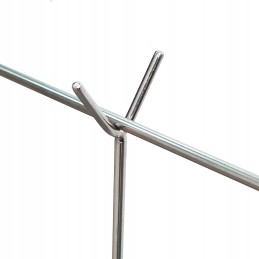 Nerūdijančio plieno atramos židinio šakėms h-86cm fi 3mm 1 vnt.