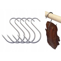 S-411 rūkymo kabliukai 4mm lux kumpiui rūkyti