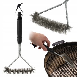 Vielinis šepetys grotelių valymui