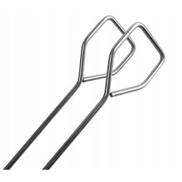 Grilio reikmenys, stalo įrankių rinkinys, plieniniai kepsninės indai, 3 vnt