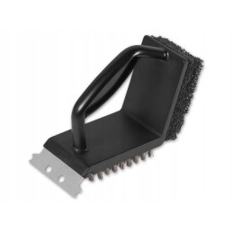 Patogus „trys viename“ vielinis grilio valymo šepetys, skirtas grilio meistrui