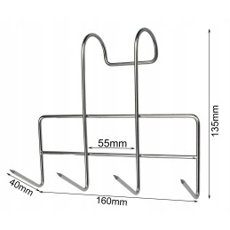 B-304 didelis rūkymo kablys lašinių riebalų filė rūkymui, tvirtas nerūdijantis plienas