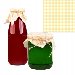 50 dalių languotų stiklainių dangtelių rinkinys