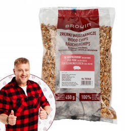 Medienos drožlės rūkymui/griliui 70% alksnis + 30% bukas, 450 g, 8 klasė