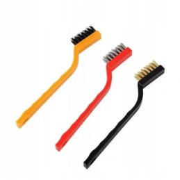 Virtuvės vielinių grotelių šepetys, mini vielinių šepečių rinkinys x3