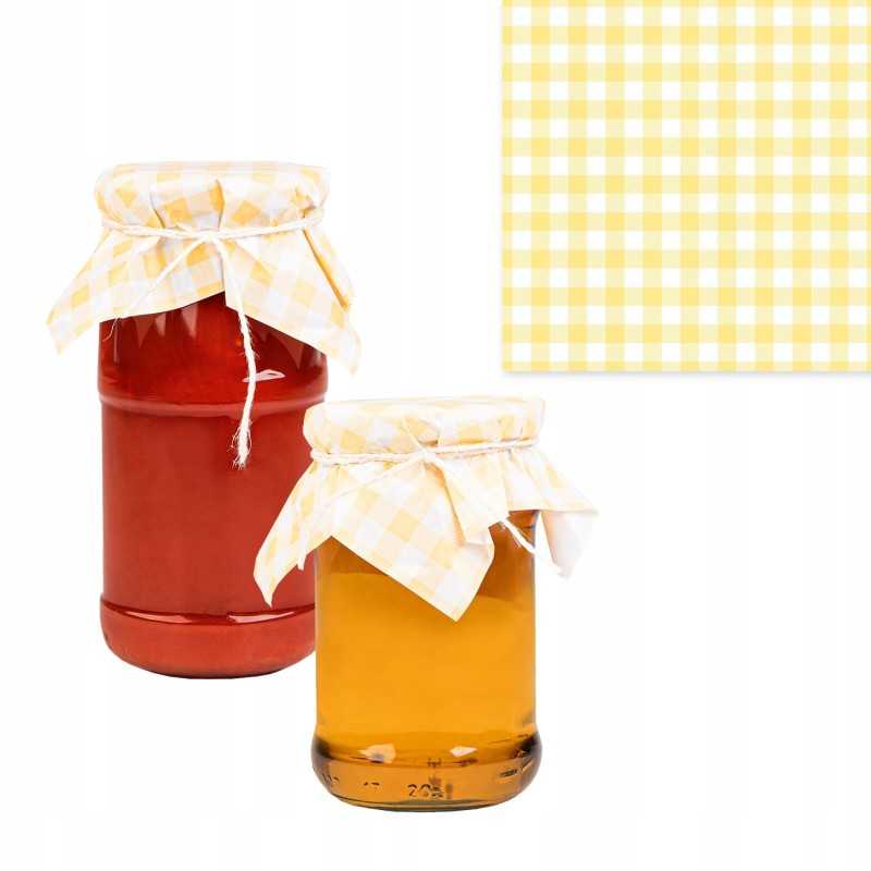 50 vnt languotų dangtelių uogienėms stiklainiams