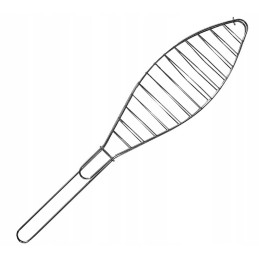 Dvigubos žuvies grotelės, skirtos keptai žuviai