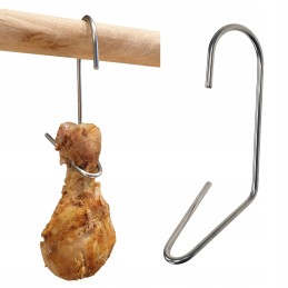 H-311 kabliukai vištienos kojoms rūkyti, 5 vnt., inox