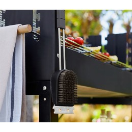 Vielinis šepetys + grandiklis grilio grotelėms! 3in1